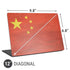Chinese Flag Distressed Universal Laptop 12in (9.8 x 6.8in) Skin